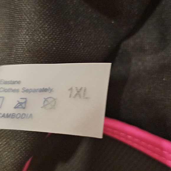 Black and neon color ribbed swimsuit 👙 Bikini - Picture 3 of 4